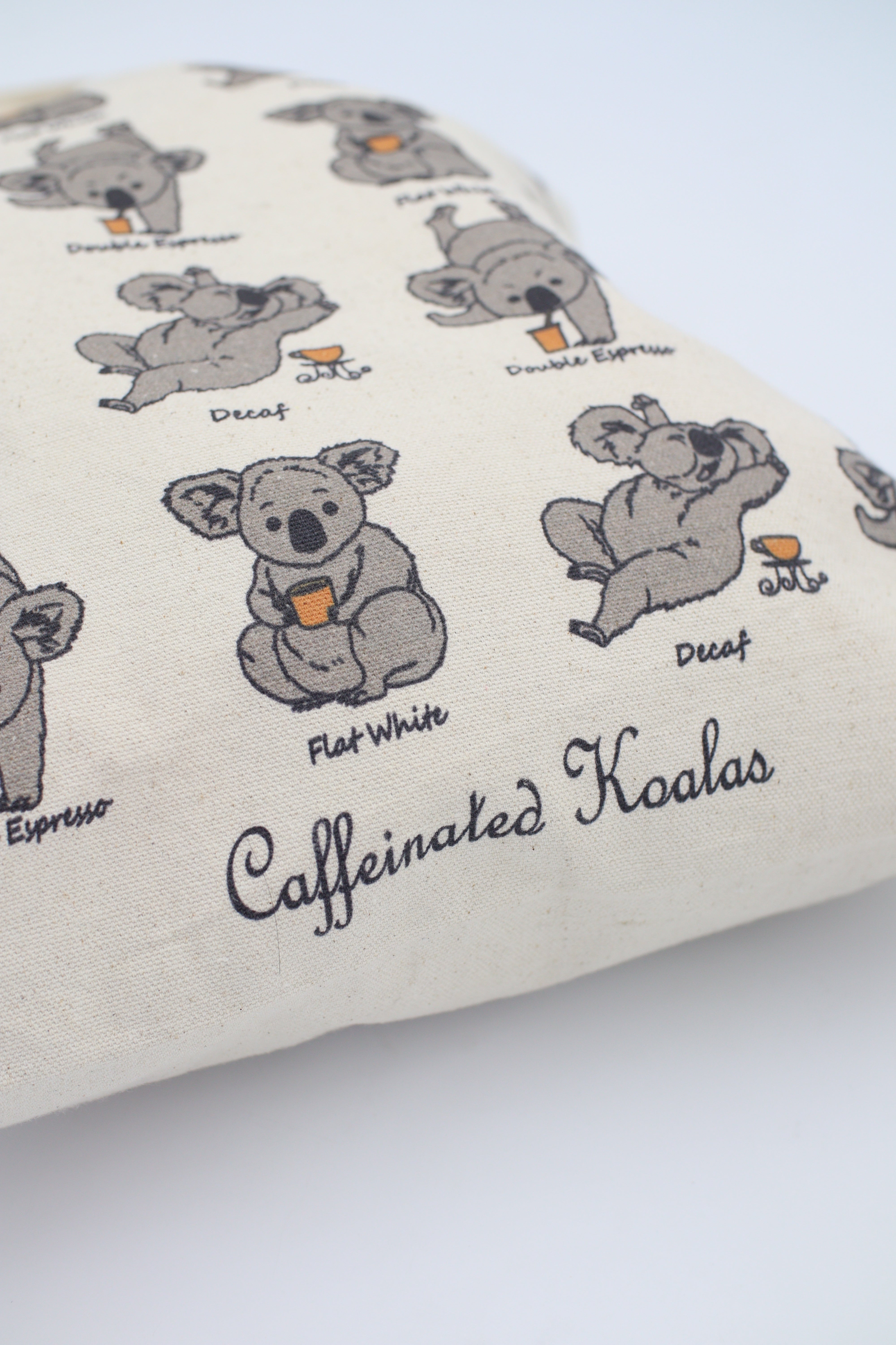 Caffeinated Koala Tote Bags – Australian Tourist Gifts