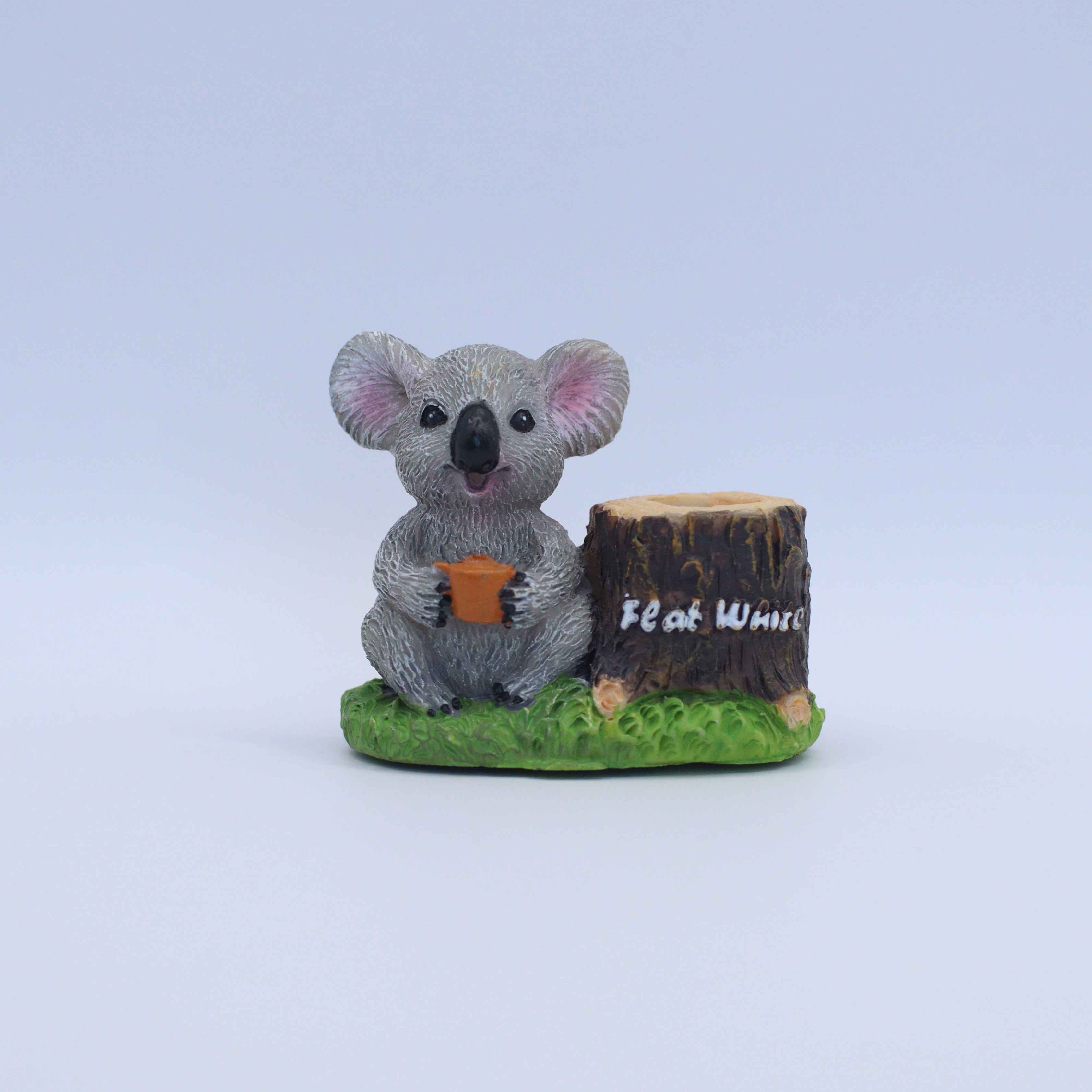 Unique Australian Pen Holder: Caffeinated Koala Souvenir