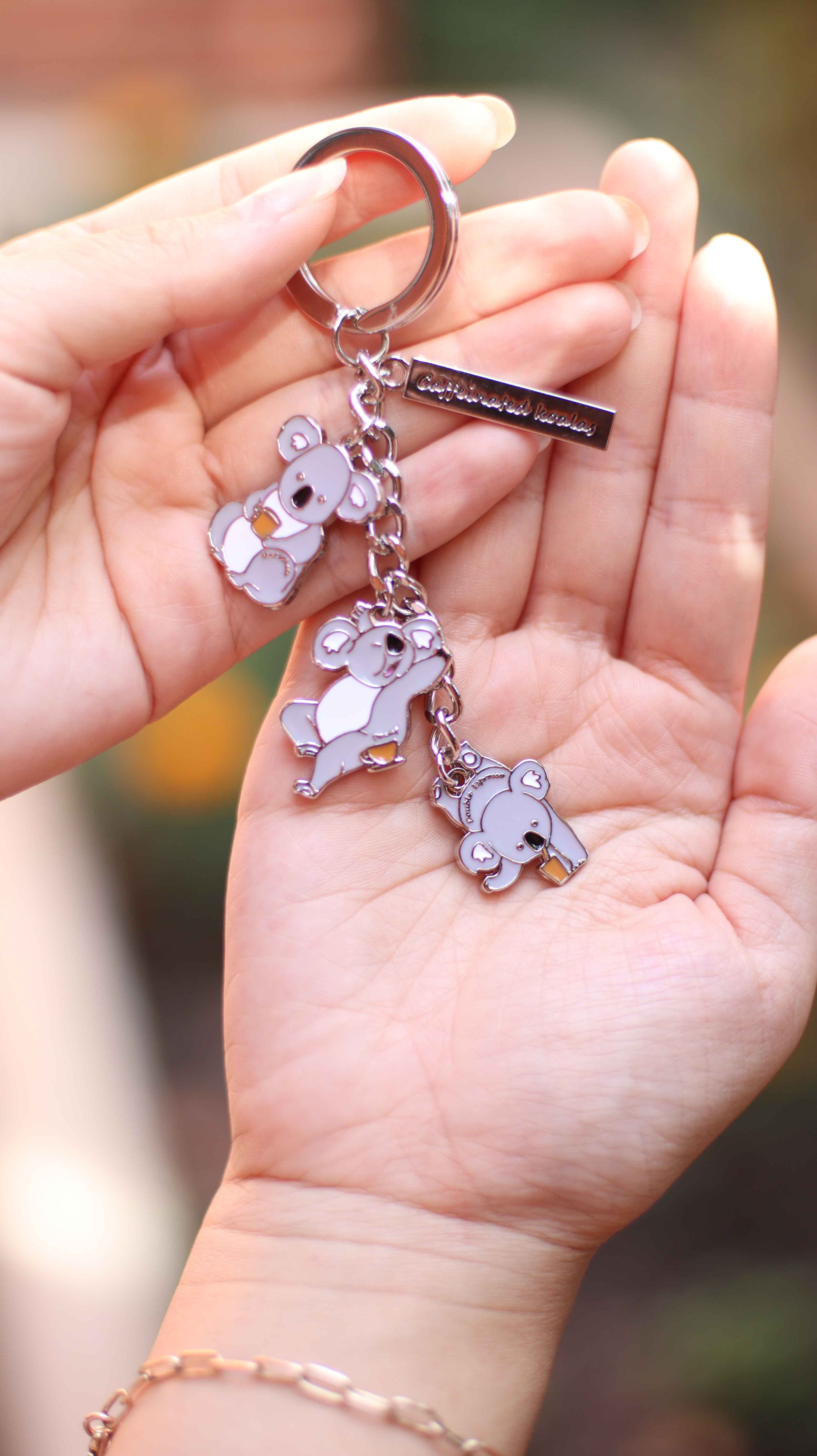 Caffeinated Koala Keyring – Unique Australian Tourist Gift