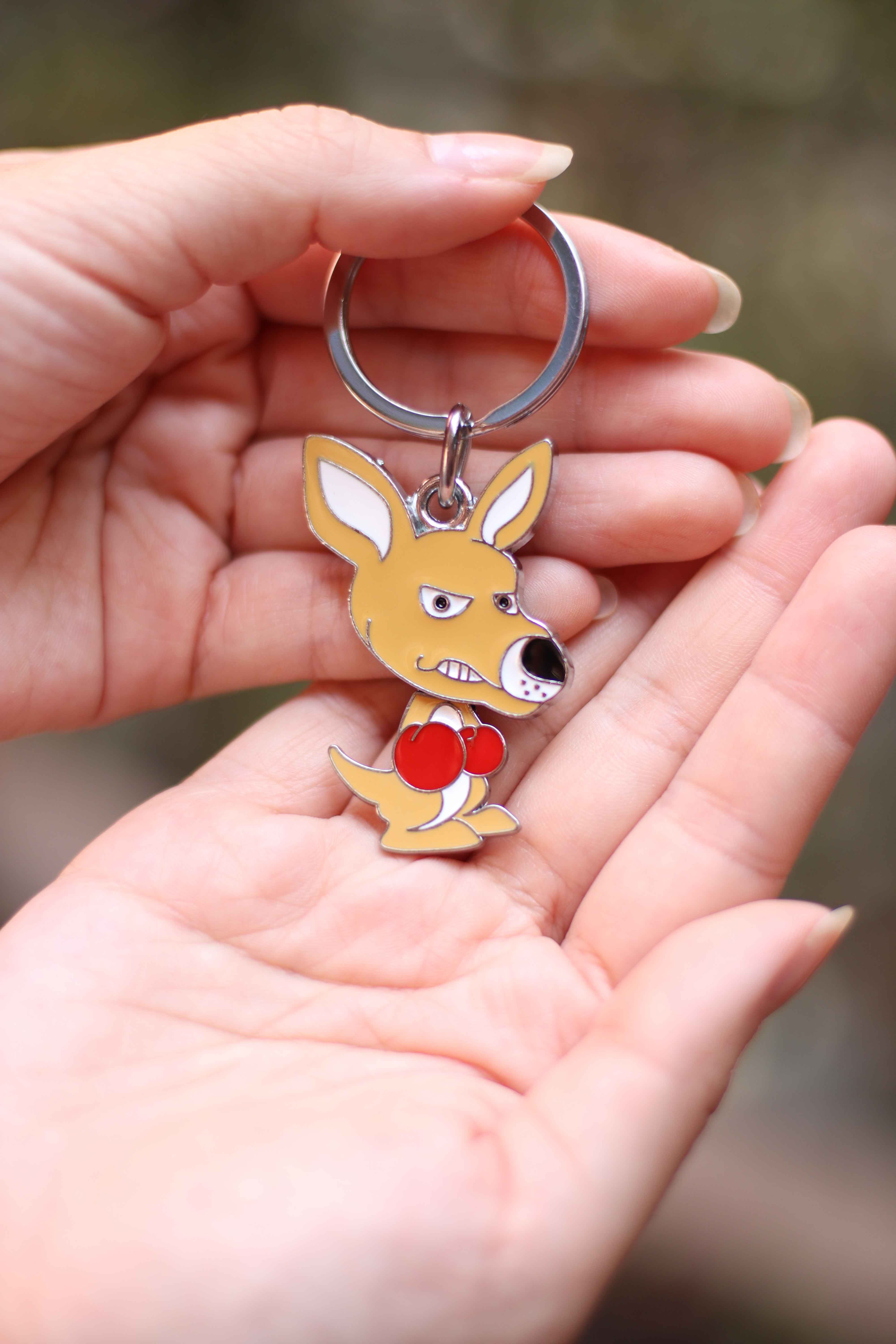 Boxing Kangaroo Keyring – Unique Australian Tourist Souvenir
