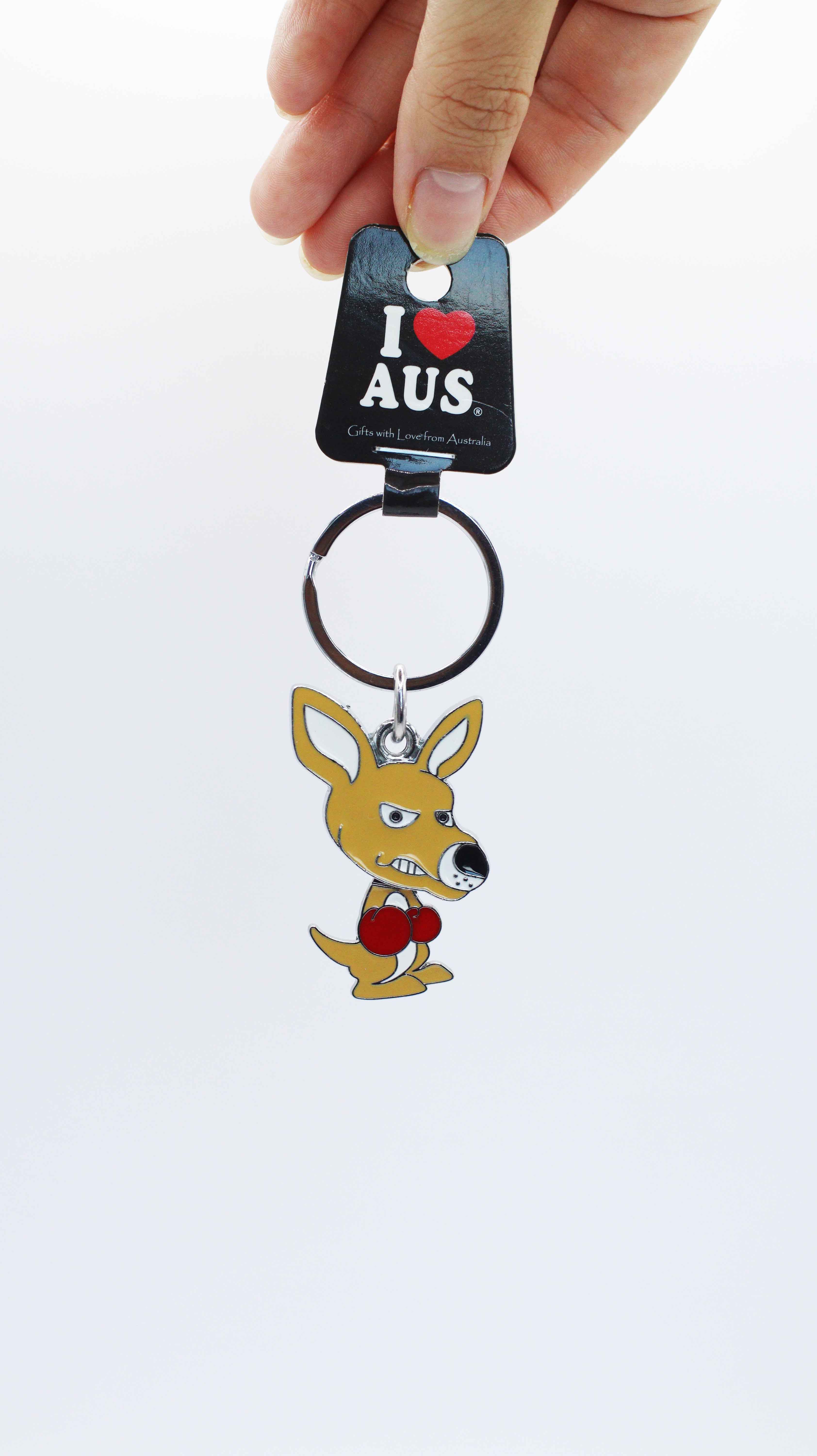 Boxing Kangaroo Keyring – Unique Australian Tourist Souvenir